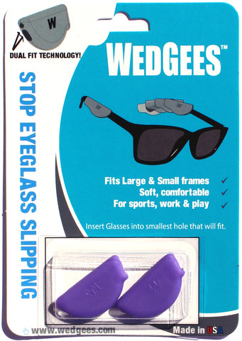 Dual Fit Purple Molded Wedgees.   Fits Small and Large frames