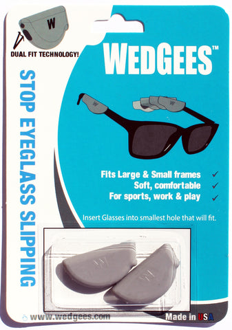 Dual Fit Gray Molded Wedgees.   Fits Small and Large frames
