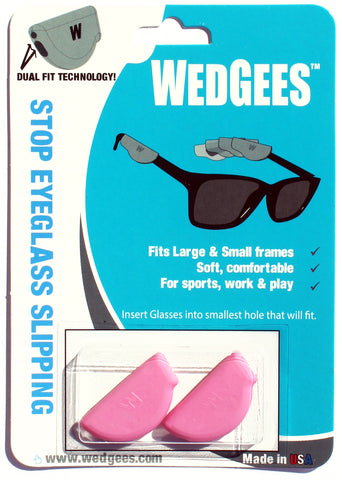 Dual Fit Pink Molded Wedgees.   Fits Small and Large frames