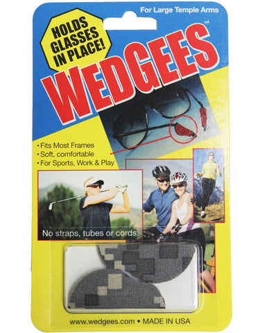 Wedgees Large - Camouflage - Fits Larger Glasses Temple Arms